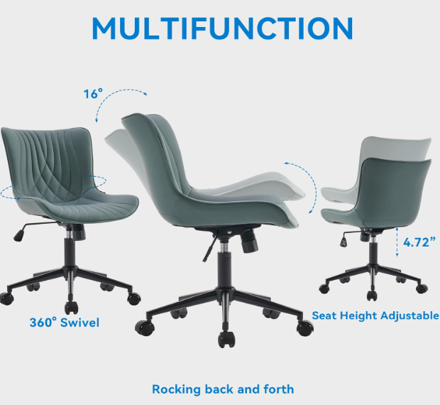 A421 Ergonominė biuro kėdė su PU oda