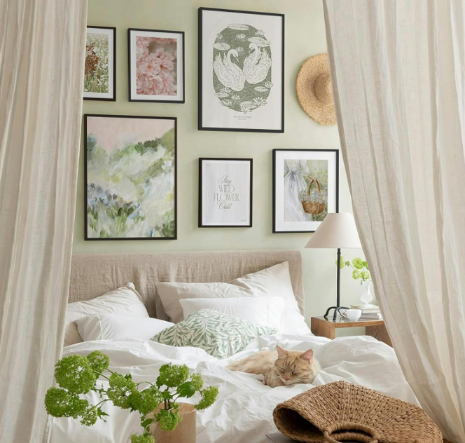 A430 Juodas medinis nuotraukų rėmelis 40 × 60 cm (3vnt. )