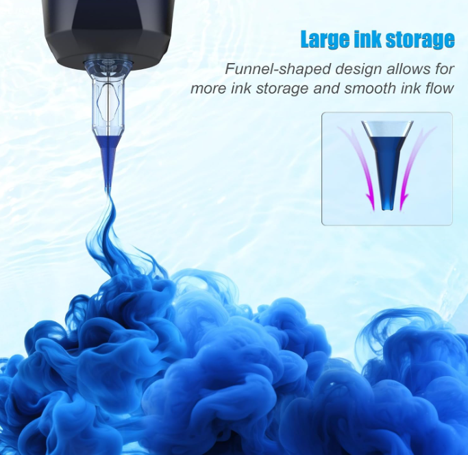 A435 Emalla eliot 1205RLL tatuiruočių adatų kartridžai – 20 vnt. storis - 0.35mm, ilgis - 5mm