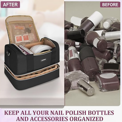 A439 Profesionali nagų priemonių laikymo ir transportavimo rankinė (40 lakų talpa)