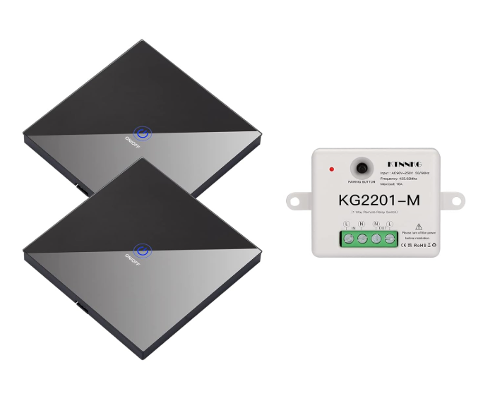 A447 433MHz Belaidis nuotolinis šviesos jungiklis