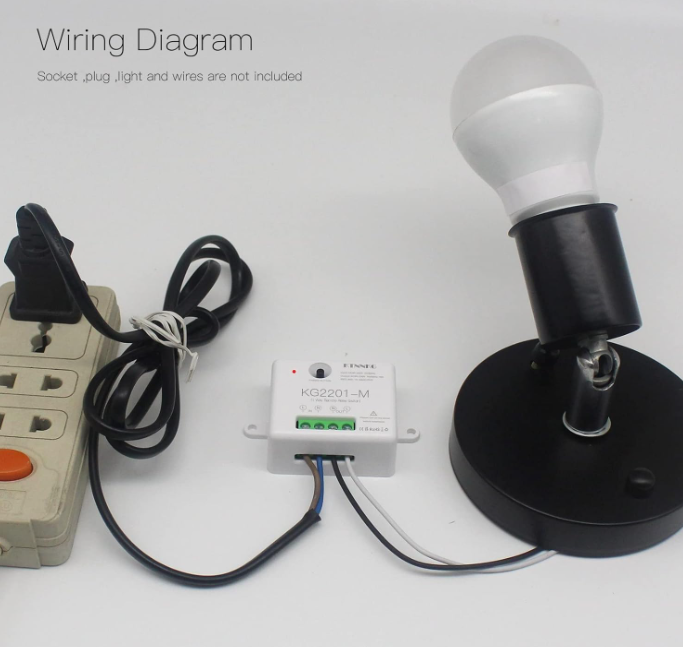 A447 433MHz Belaidis nuotolinis šviesos jungiklis