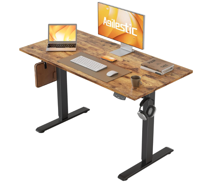 A451 Rudas reguliuojamo aukščio stalas ( juodos kojos ) 100x60