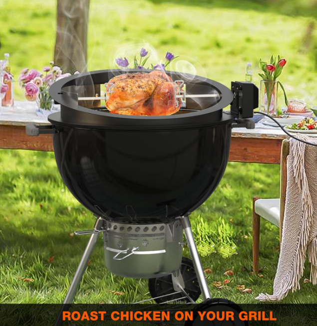 A485 Rotisserie ir picos žiedas – universalus 57 cm kepsninėms