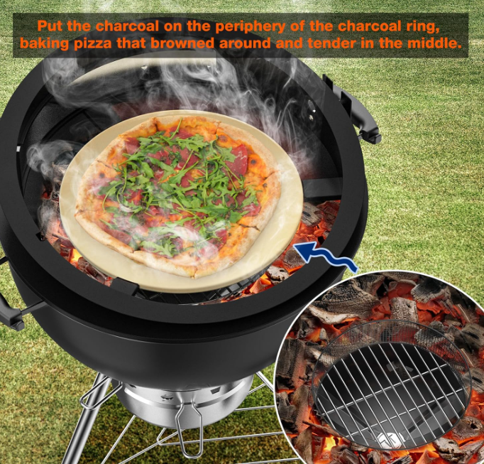 A485 Rotisserie ir picos žiedas – universalus 57 cm kepsninėms