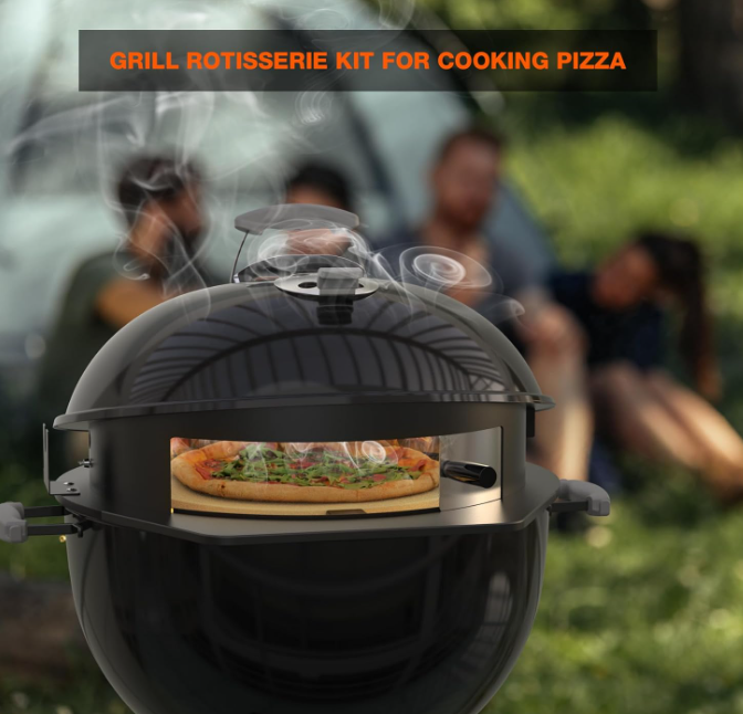 A485 Rotisserie ir picos žiedas – universalus 57 cm kepsninėms