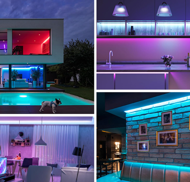 A511 V formos aliuminio LED profilių rinkinys 6 vnt. 100 cm