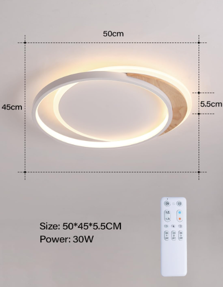 A515 LED lubų šviestuvas su reguliuojama šviesos spalva ir ryškumu – 50×45 cm