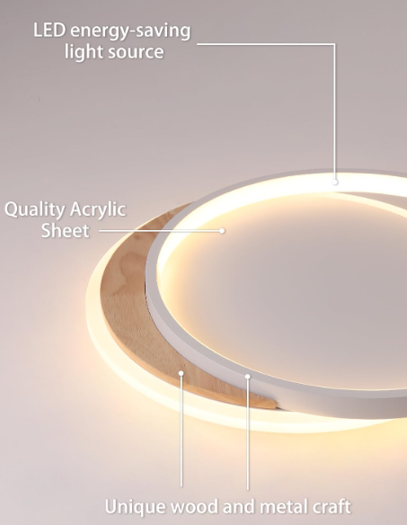 A515 LED lubų šviestuvas su reguliuojama šviesos spalva ir ryškumu – 50×45 cm