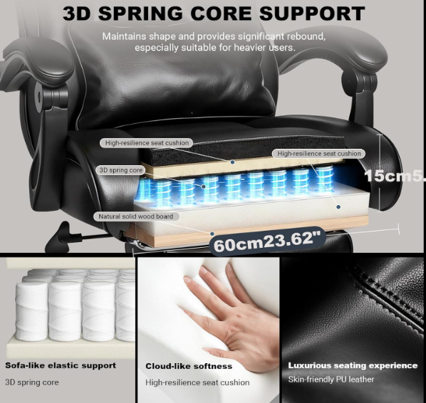 A600 Pažeista prekė Ergonominė biuro kėdė iki 200 kg