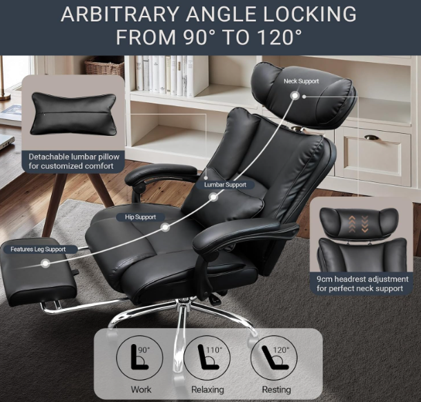 A600 Pažeista prekė Ergonominė biuro kėdė iki 200 kg
