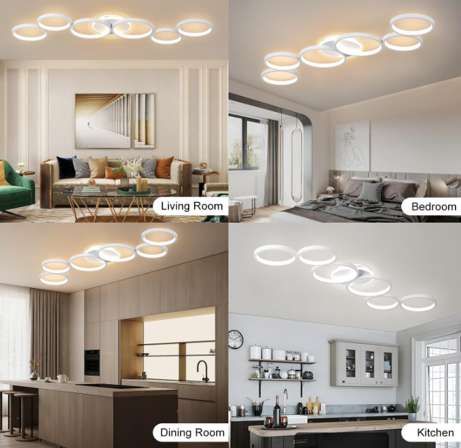 A615 Modernus LED lubinis šviestuvas su pulteliu