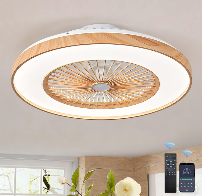 A623 Modernus lubinis ventiliatorius su LED apšvietimu