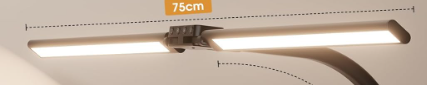 A636 Juoda LED stalinė lempa 75cm