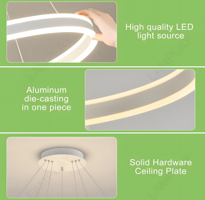 A688 Apvali LED lempa