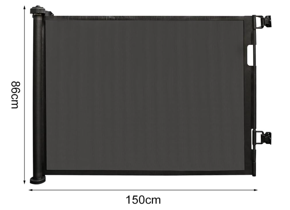 A690 Ištraukiami juodi varteliai 150 cm