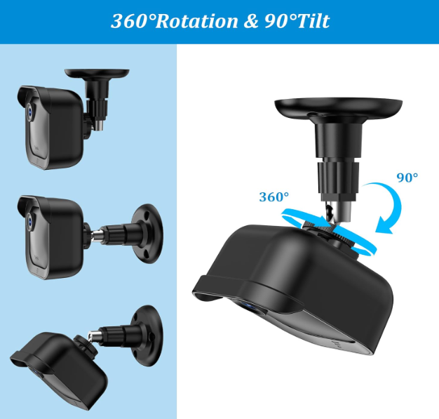 A712 Sieniniai laikikliai Blink Outdoor kameroms su apsauginiu gaubtu (3 vnt.)