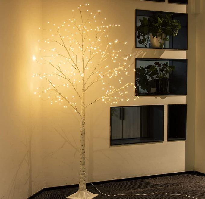 A753 Kalėdų eglutė berželis su LED, 180 cm