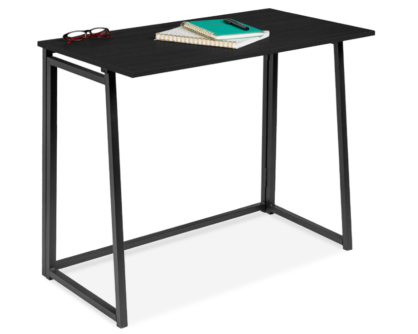 A773 Sulankstomas rašomasis stalas, 80×45 cm, juodas