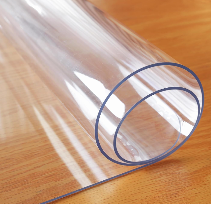 A846 Permatomas PVC stalo užtiesalas, 140 x 60 cm