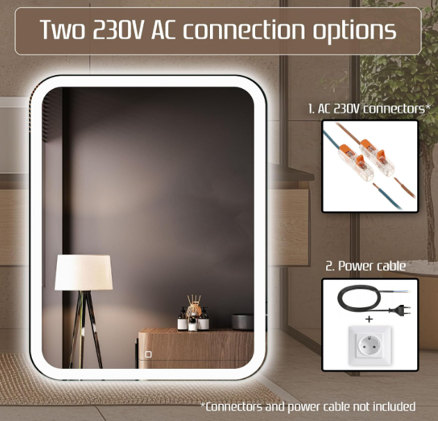 A910 LED Veidrodis, 70x50
