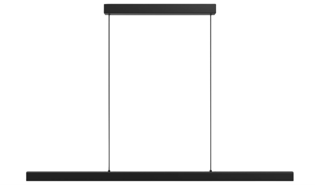 A936 Linijinis LED pakabinamas šviestuvas, 100 cm, juodas, reguliuojama spalvos temperatūra