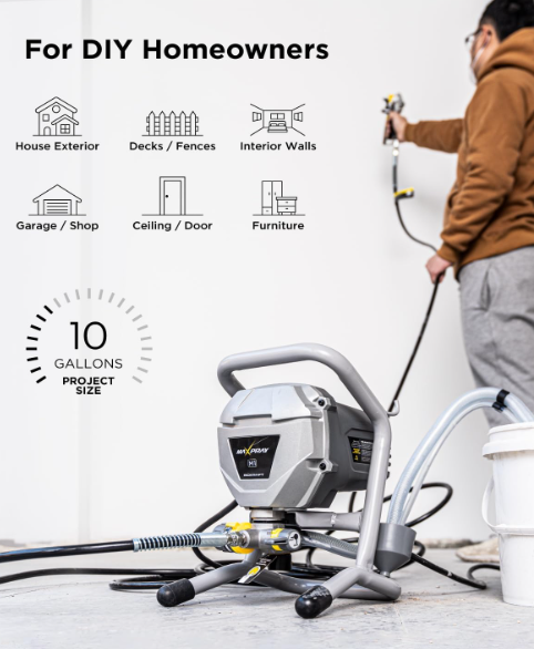 A950 InoKraft MaXpray M1 beorio dažymo aparatas, 3000 PSI, 550 W – latekso ir akrilinių dažų purkštuvas