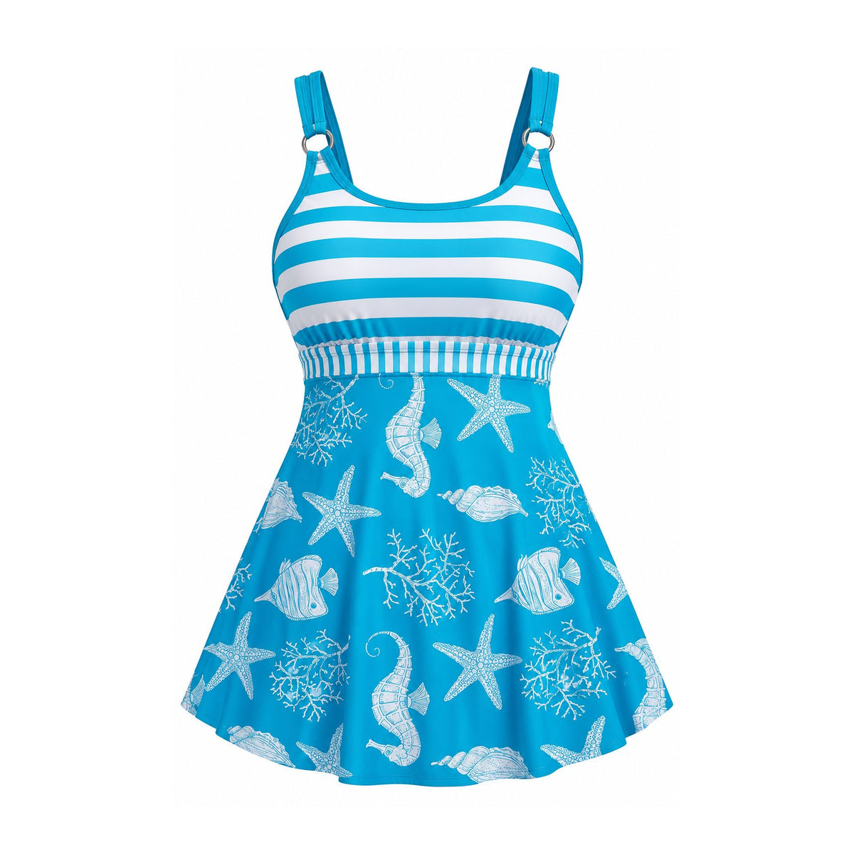NR57 AI'MAGE tankini, jūros gėrybių raštas