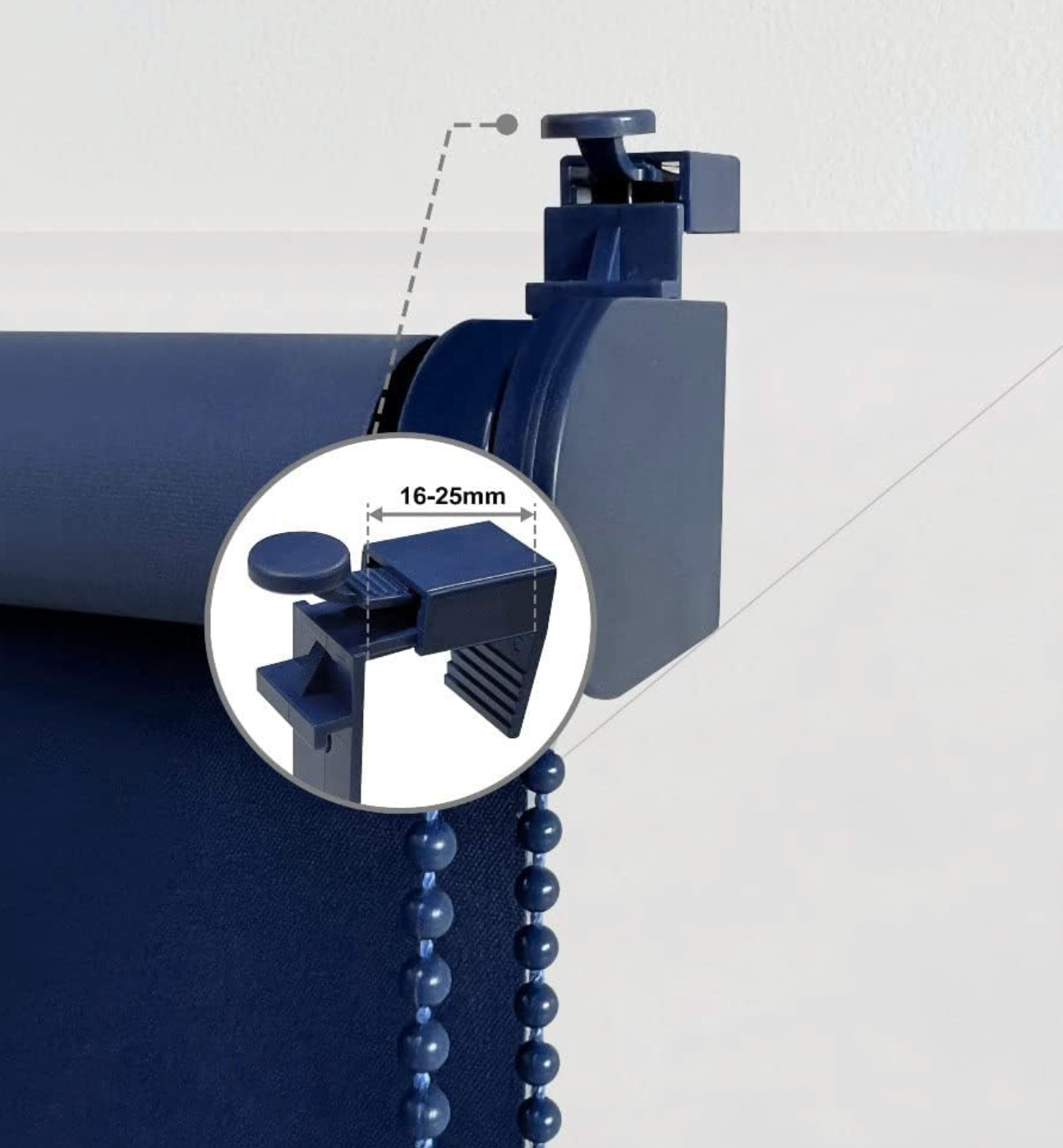 OBdeco Roletai tamsiai mėlynos spalvos