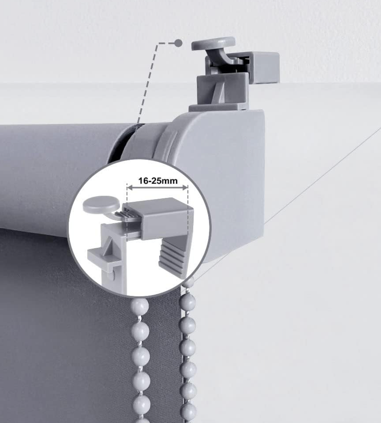 OBdeco Roletai šviesiai pilkos spalvos