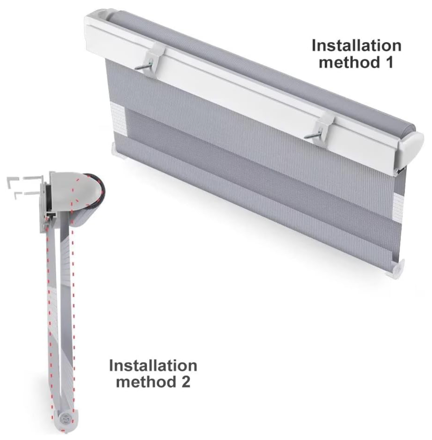 OBdeco Roletai šviesiai pilkos spalvos