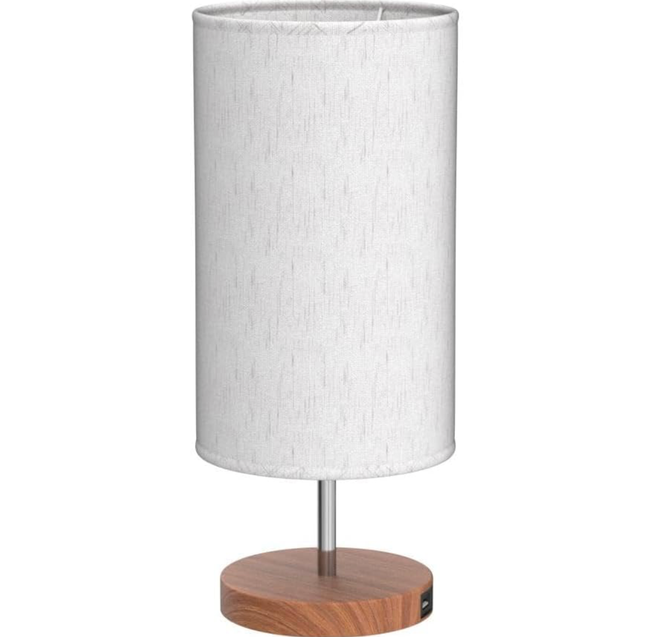 Stalo lempa su USB krovimo jungtimi ir 3 spalvų temperatūromis