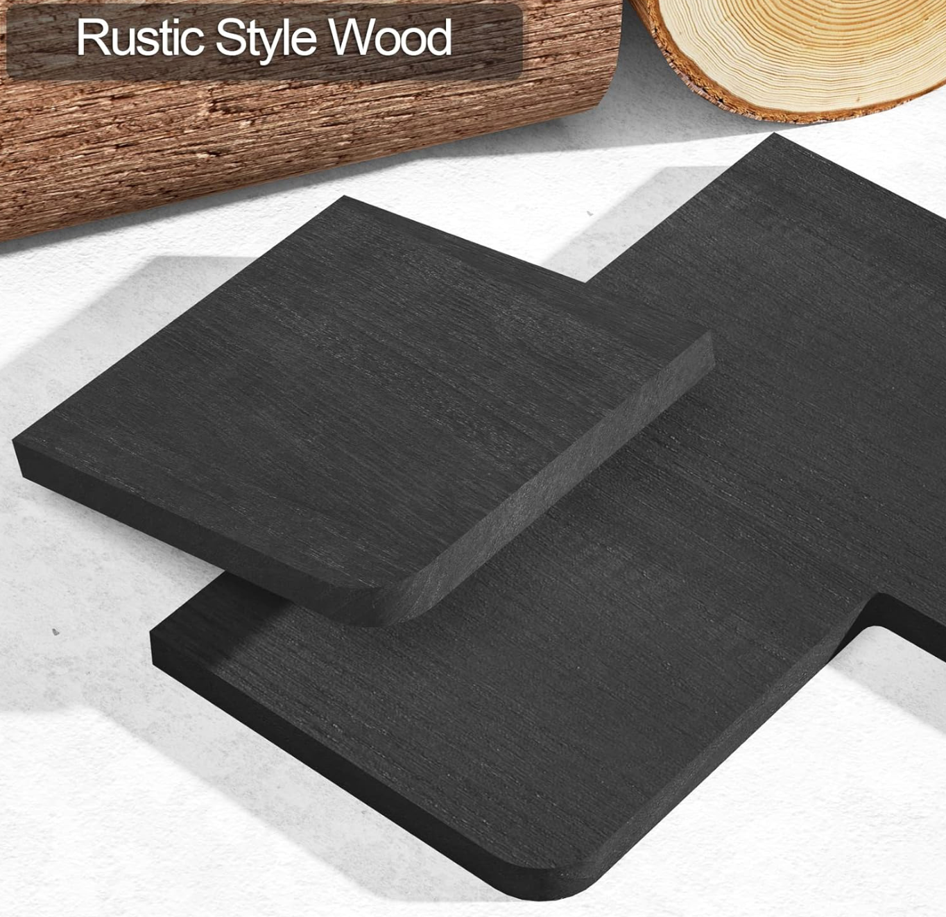 Pažeista prekė Juoda lentynėlė prie sienos