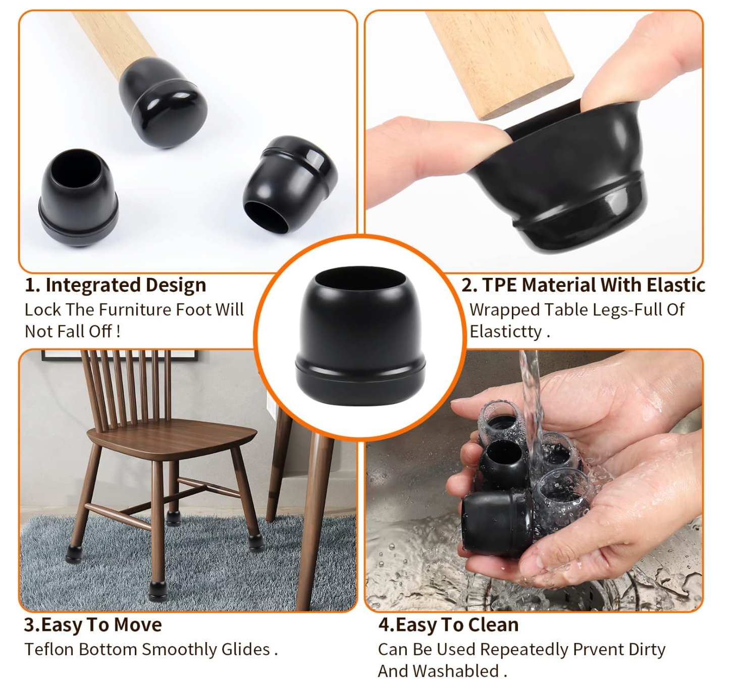 Kojų padėkliukai 4vnt