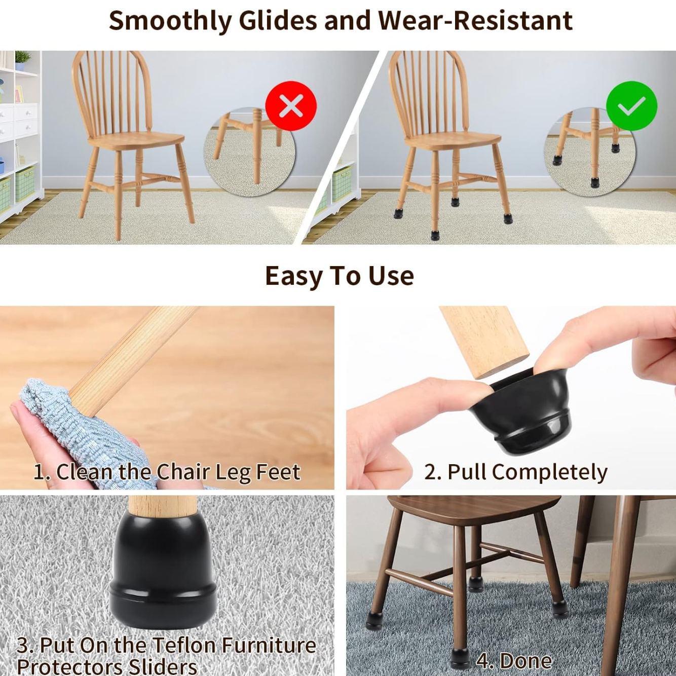 Kojų padėkliukai 4vnt