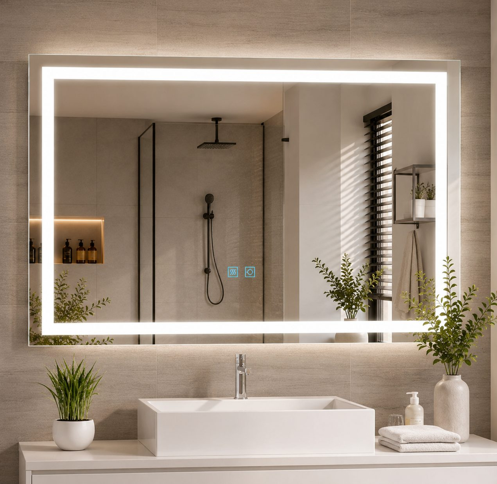 LED vonios veidrodis 80x60